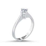 Load image into Gallery viewer, 0.30 Karat EF SI Solitaire Diamond Ring