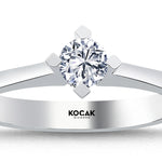 Load image into Gallery viewer, 0.30 Karat EF SI Solitaire Diamond Ring