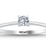 Load image into Gallery viewer, 0.15 Karat EF SI Solitaire Diamond Ring