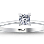 Load image into Gallery viewer, 0.20 Karat EF SI Solitaire Diamond Ring