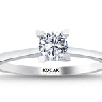 Load image into Gallery viewer, 0.39 Karat EF SI Solitaire Diamond Ring