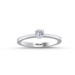 Load image into Gallery viewer, 0.15 Karat EF SI Solitaire Diamond Ring
