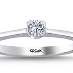Load image into Gallery viewer, 0.10 Karat EF SI Solitaire Diamond Ring