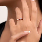 Load image into Gallery viewer, 0.09 Karat EF SI Diamond Solitaire Ring