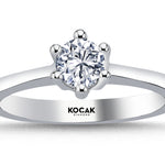 Load image into Gallery viewer, 0.50 Karat EF SI Solitaire Diamond Ring