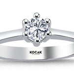Load image into Gallery viewer, 0.30 Karat EF SI Diamond Solitaire Ring