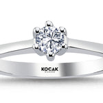 Load image into Gallery viewer, 0.25 Karat EF SI Solitaire Diamond Ring