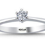 Load image into Gallery viewer, 0.15 Karat EF SI Solitaire Diamond Ring
