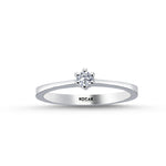 Load image into Gallery viewer, 0.10 Karat EF SI Solitaire Diamond Ring