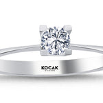 Load image into Gallery viewer, 0.25 Karat EF SI Solitaire Diamond Ring