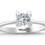 Load image into Gallery viewer, 0.40 Karat EF SI Solitaire Diamond Ring