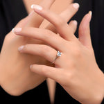 Load image into Gallery viewer, 0.40 Karat EF SI Solitaire Diamond Ring