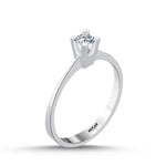 Load image into Gallery viewer, 0.19 Karat EF SI Diamond Solitaire Ring