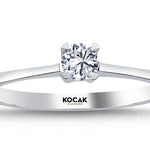 Load image into Gallery viewer, 0.20 Karat EF SI Solitaire Diamond Ring