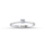 Load image into Gallery viewer, 0.09 Karat EF SI Solitaire Diamond Ring