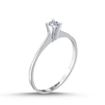 Load image into Gallery viewer, 0.10 Karat EF SI Solitaire Diamond Ring