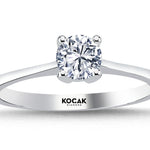 Load image into Gallery viewer, 0.50 Karat EF SI Solitaire Diamond Ring