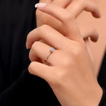 Load image into Gallery viewer, 0.30 Karat EF SI Solitaire Diamond Ring