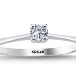 Load image into Gallery viewer, 0.15 Karat EF SI Solitaire Diamond Ring