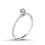 Load image into Gallery viewer, 0.09 Karat EF SI Solitaire Diamond Ring