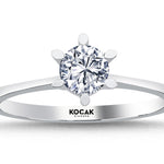 Load image into Gallery viewer, 0.50 Karat EF SI Solitaire Diamond Ring