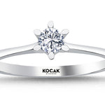 Load image into Gallery viewer, 0.19 Karat EF SI Solitaire Diamond Ring