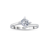 Load image into Gallery viewer, 0.50 Karat EF SI Solitaire Diamond Ring