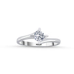 Load image into Gallery viewer, 0.40 Karat EF SI Solitaire Diamond Ring