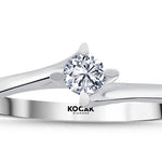 Load image into Gallery viewer, 0.10 Karat EF SI Solitaire Diamond Ring