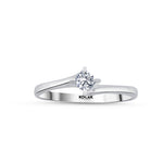 Load image into Gallery viewer, 0.10 Karat EF SI Solitaire Diamond Ring