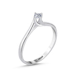 Load image into Gallery viewer, 0.10 Karat EF SI Solitaire Diamond Ring