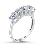 Load image into Gallery viewer, 14ct Five Stone Gold Ring