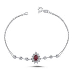 Load image into Gallery viewer, 0.61 Karat Ruby Diamond Bracelet