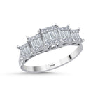 Load image into Gallery viewer, 0.43 Karat EF SI Kare Diamond Ring