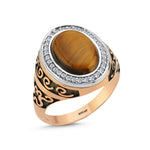 Load image into Gallery viewer, 0.23 Karat Diamond Design Men's Ring