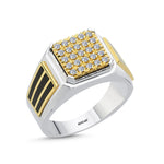 Load image into Gallery viewer, 0.31 Karat Diamond Design Men's Ring