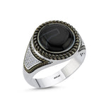 Load image into Gallery viewer, 0.22 Karat Diamond Design Men's Ring