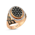 Load image into Gallery viewer, 0.86 Karat Diamond Design Men's Ring