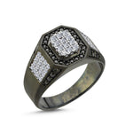 Load image into Gallery viewer, 0.98 Karat Diamond Design Men's Ring