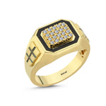 Load image into Gallery viewer, 0.25 Karat Diamond Design Men's Ring