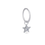 Load image into Gallery viewer, 0.13 Karat Yıldız Figürlü Diamond Design Men's Halka Earrings
