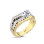 Load image into Gallery viewer, 0.75 Karat Diamond Design Men's Ring