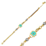 Load image into Gallery viewer, 14ct Lock Motif Gold Bracelet