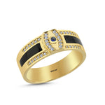 Load image into Gallery viewer, 0.18 Karat Diamond Design Men's Ring