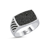 Load image into Gallery viewer, 0.58 Karat Diamond Design Men's Ring