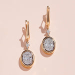 Load image into Gallery viewer, 0.63 Karat Diamond Design Earrings