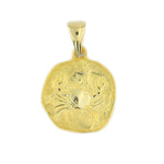 Load image into Gallery viewer, 14ct Cancer Zodiac Motif Gold Pendant (Chain Not Included)
