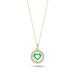 Load image into Gallery viewer, 14ct Heart Design Gold Necklace