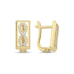 Load image into Gallery viewer, 14ct Eternity Gold Earrings