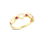 Load image into Gallery viewer, 14ct Colour Stone Set Gold Ring